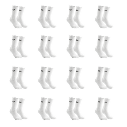 16 Paar SOCKS HIGH WHITE