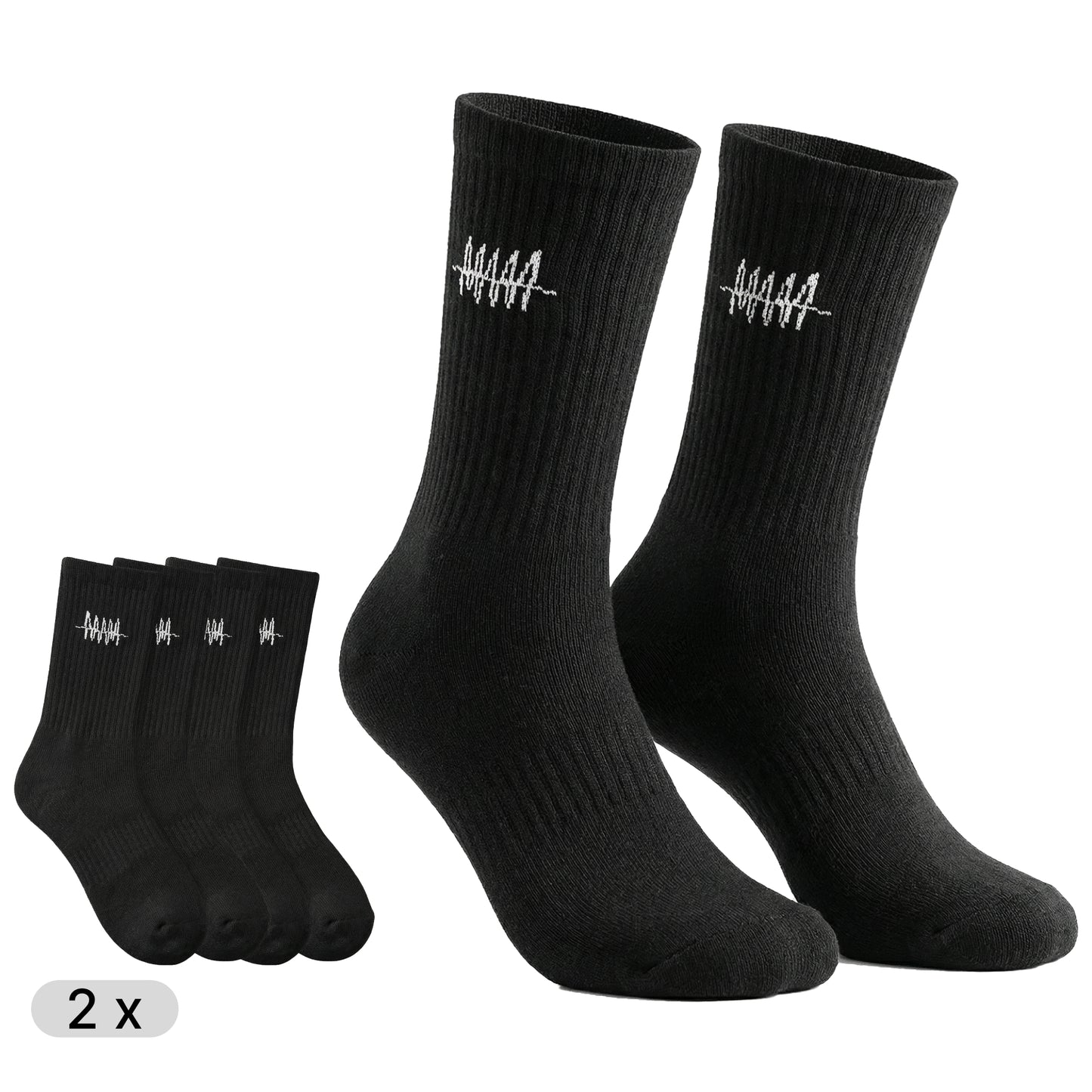 SOCKS HIGH BLACK
