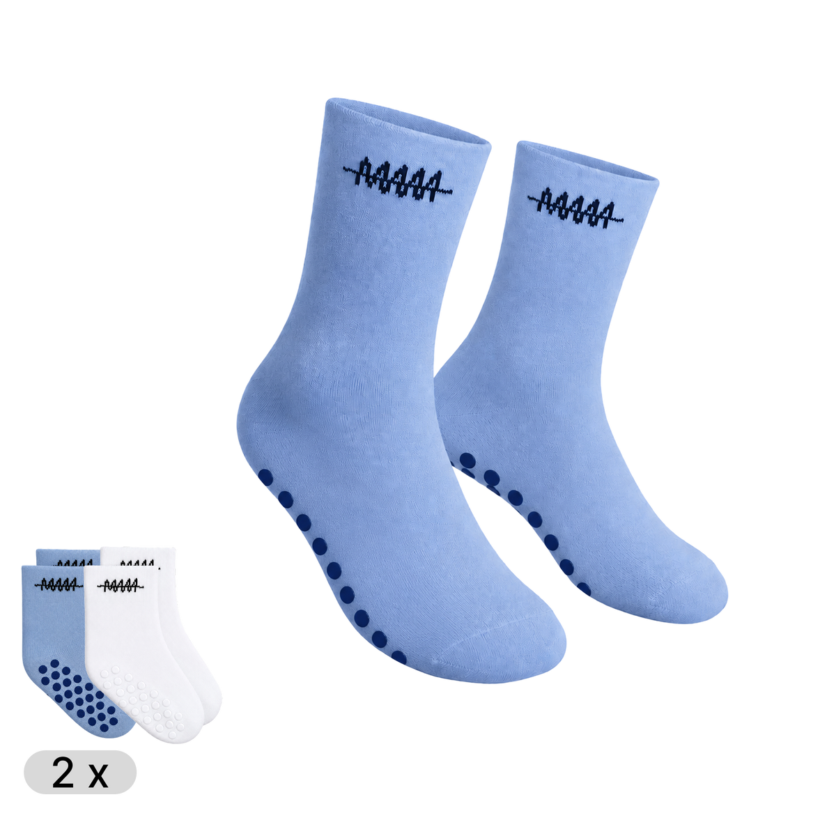 Junior Kids Pack Blue Mit Noppen – Gamechangersocks