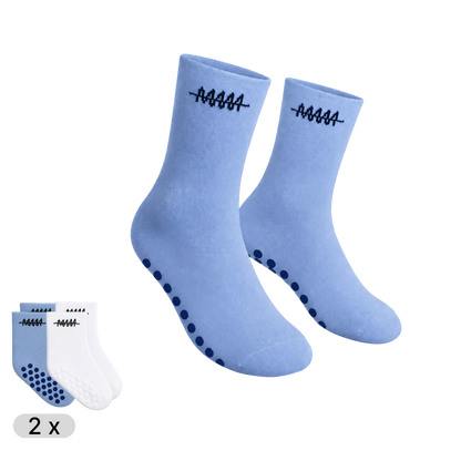 Junior Kids Pack Blue Mit Noppen – Gamechangersocks